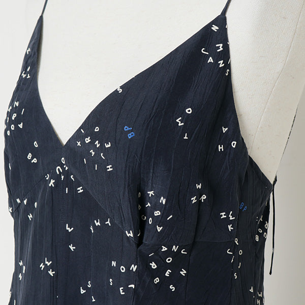 firming silk print camisole dress