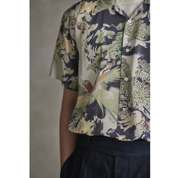 ORIGINAL PRINTED O/C SHI. (-ORIENTAL-short sleeve)