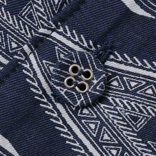 BANDANA PRINTED OPEN COLLAR SHIRT