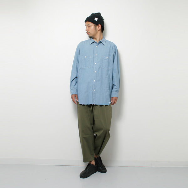 RESIZED UTILITY SHIRTS ORGANIC COTTON CHAMBRAY