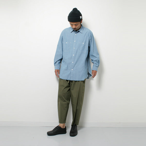 RESIZED UTILITY SHIRTS ORGANIC COTTON CHAMBRAY