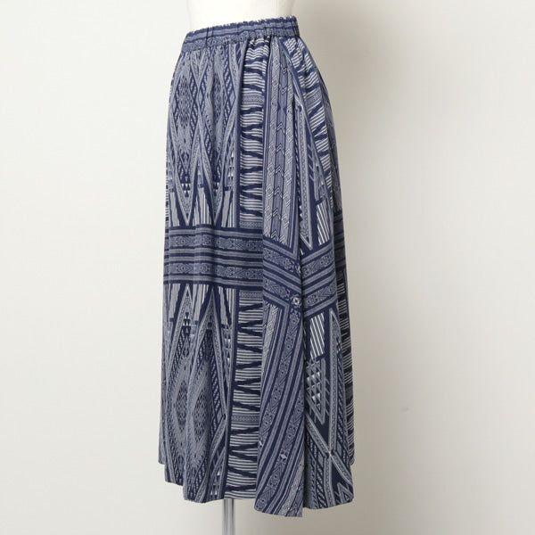 BANDANA PRITED LONG SKIRT