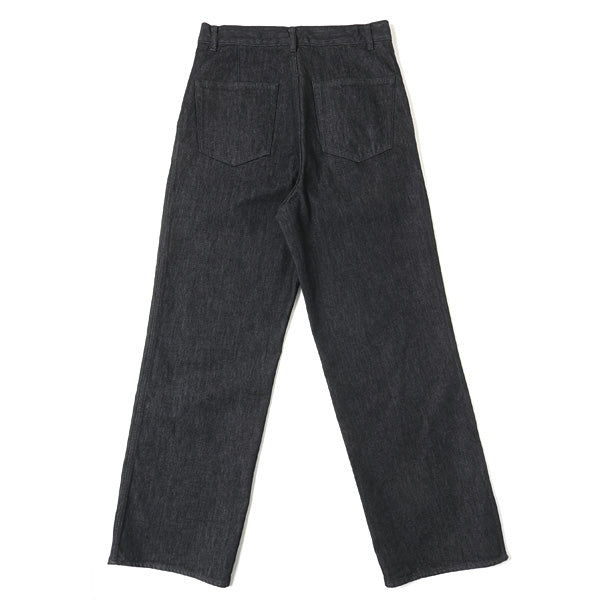 HARD TWIST DENIM WIDE SLACKS
