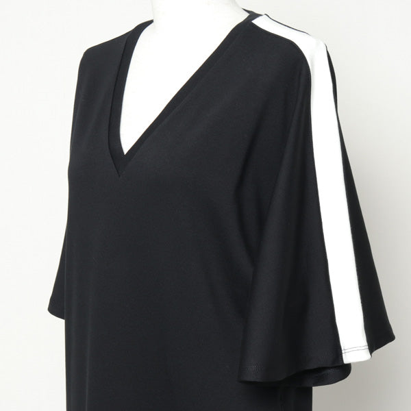 suvin pima jersey flared sleeve dress