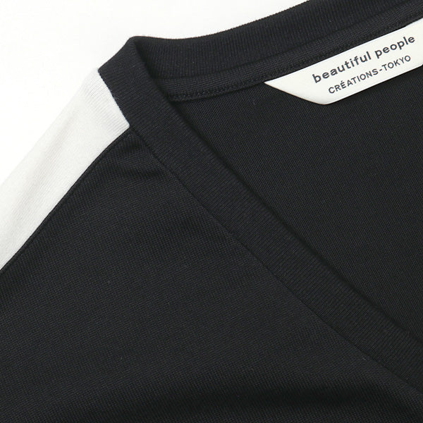 suvin pima jersey flared sleeve dress
