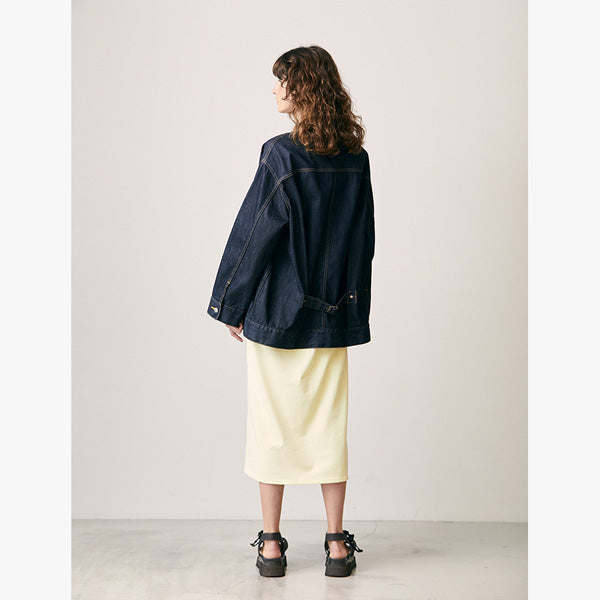 suvin pima jersey flared sleeve dress