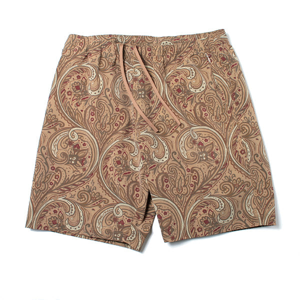 Warm-up Short - Poly Taffeta / Paisley Print
