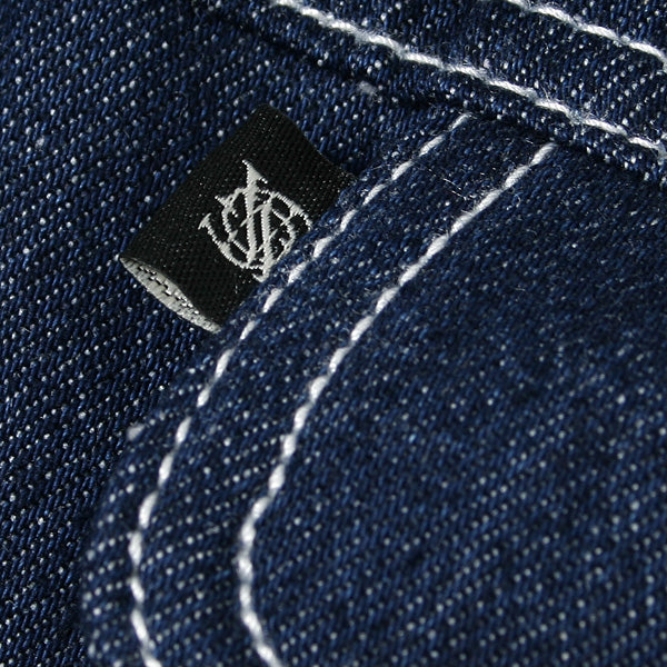 CONTRASTED STITCH BELTED DENIM JACKET