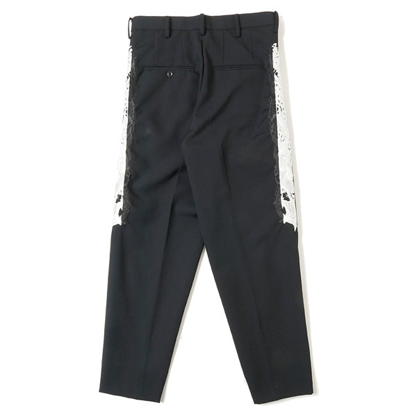 LINED CHAOS EMBROIDERY WIDE TAPERED TROUSERS