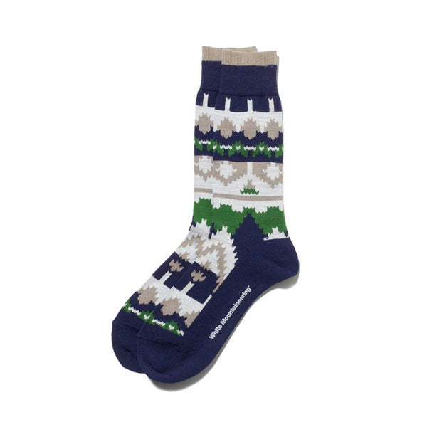MULTI JACQUARD MIDDLE SOCKS