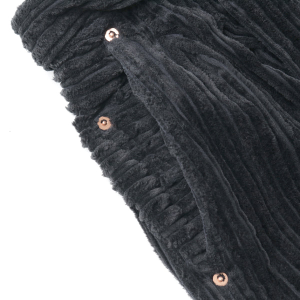 CORDUROY WIDE TAPERED TROUSERS