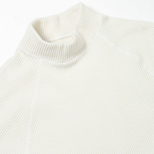 KNIT CORDUROY MOCKNECK