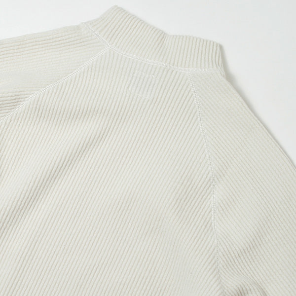 KNIT CORDUROY MOCKNECK