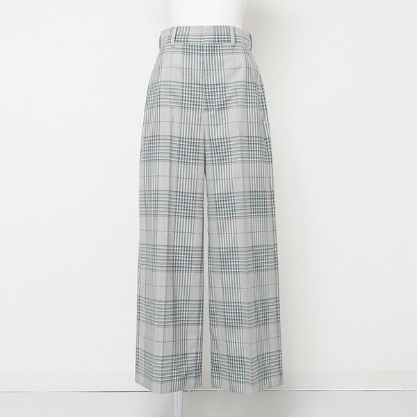 wool typewriter highwaist wide pants