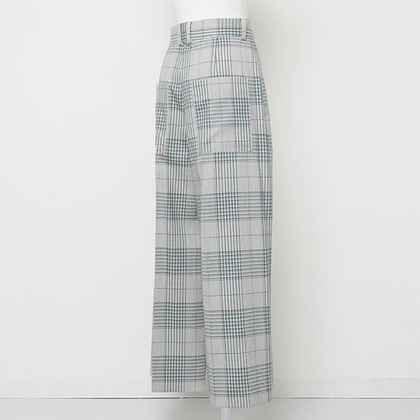 wool typewriter highwaist wide pants