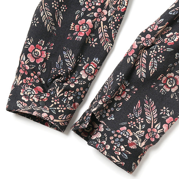 FLOWER PATTERN FRINGE JACKET