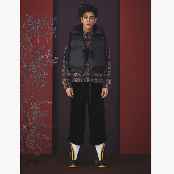 FLOWER PATTERN FRINGE JACKET
