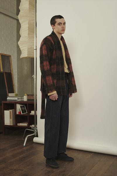 DOUBLE JACQUARD MOHAIR GAWN
