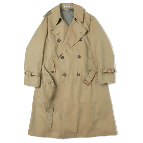 FINX CHAMBRAY BIG TRENCH COAT (A9AC01CG) AURALEE Jacket (MEN
