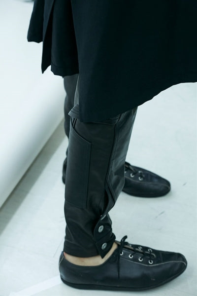 PUZZLE LEATHER PANTS