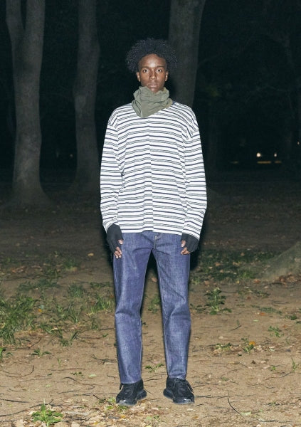Side Slit Border L/S Tee