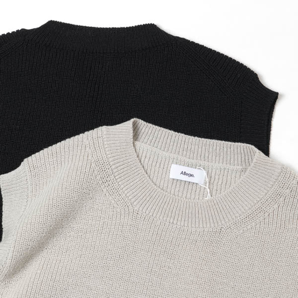 Rib knit VEST