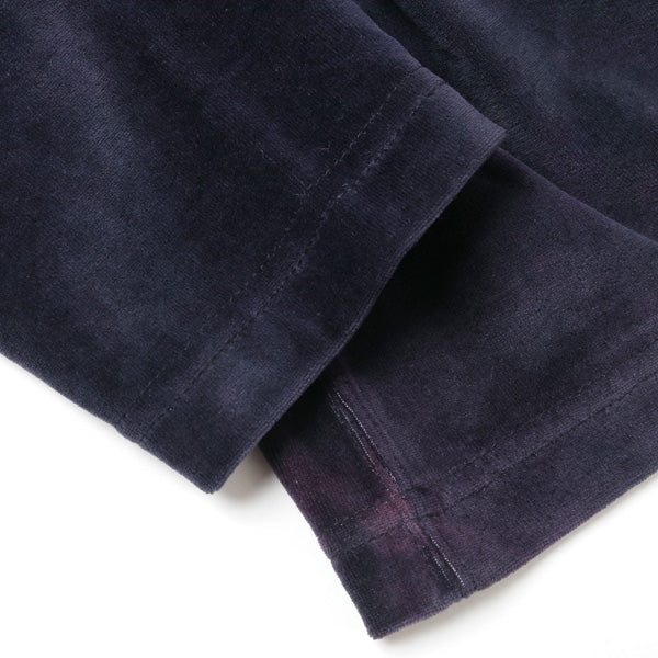 L/S Crew Neck Tee - C/Poly Velour / Uneven Dye
