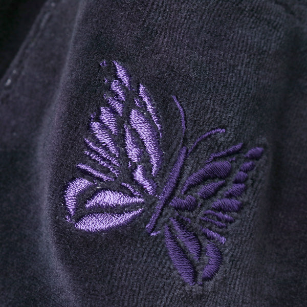 L/S Crew Neck Tee - C/Poly Velour / Uneven Dye
