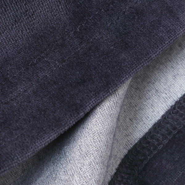 L/S Crew Neck Tee - C/Poly Velour / Uneven Dye