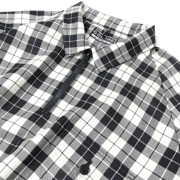 ZIP POLO(BLACK CHECK)