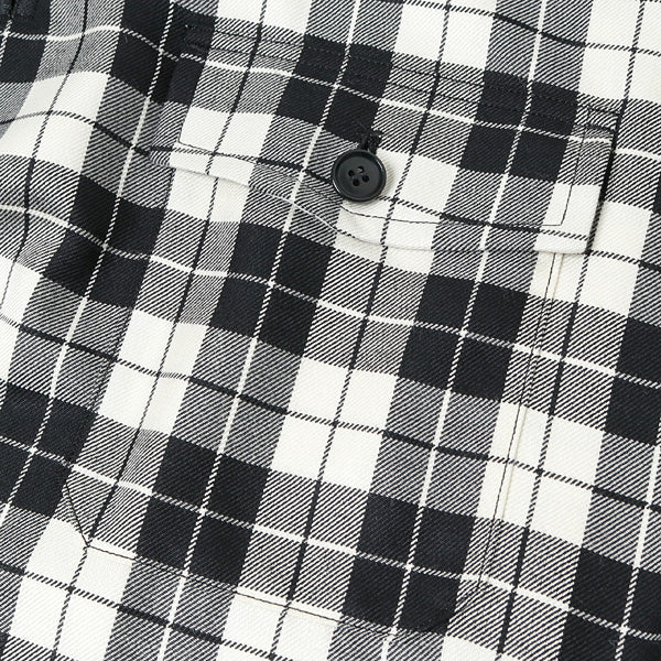 ZIP POLO(BLACK CHECK)