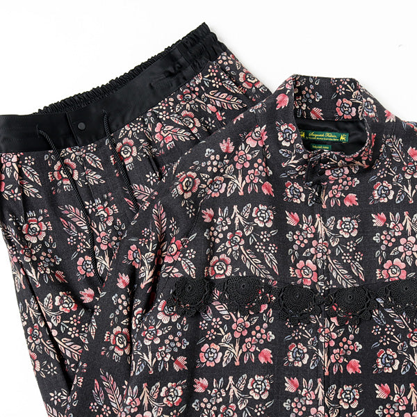 FLOWER PATTERN FRINGE JACKET