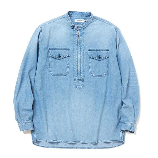 WORKER PULLOVER SHIRT RELAXED FIT COTTON 8oz DENIM