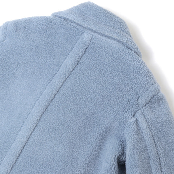 wool boa half pea coat