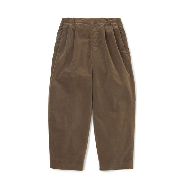 Velveteen Stretch Tuck Wide Pants