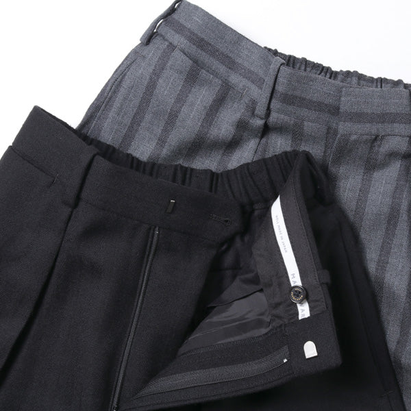 CLASSIC FIT TROUSERS WOOL DOBBY STRIPE