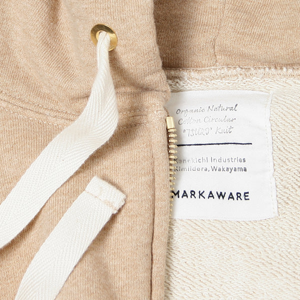 FRONT ZIP HOODIE ORGANIC COTTON