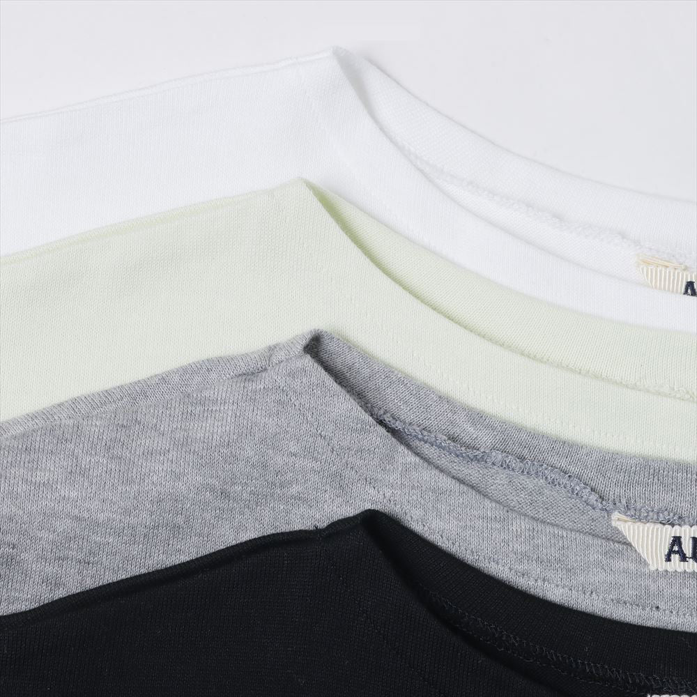 LUSTER PLAITING BOAT NECK TEE