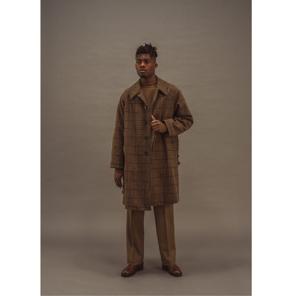 BELTED BAL COLLAR COAT