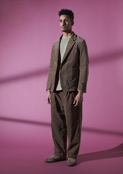 Velveteen Stretch Tuck Wide Pants