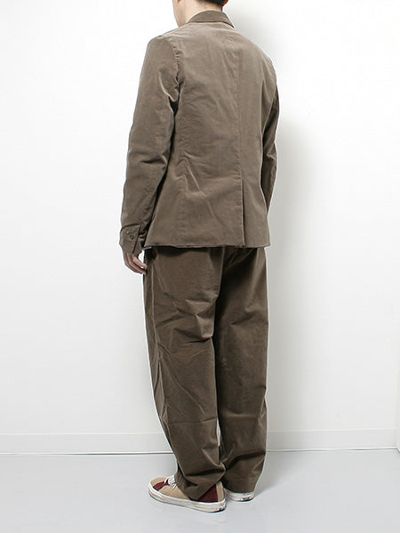 Velveteen Stretch Tuck Wide Pants