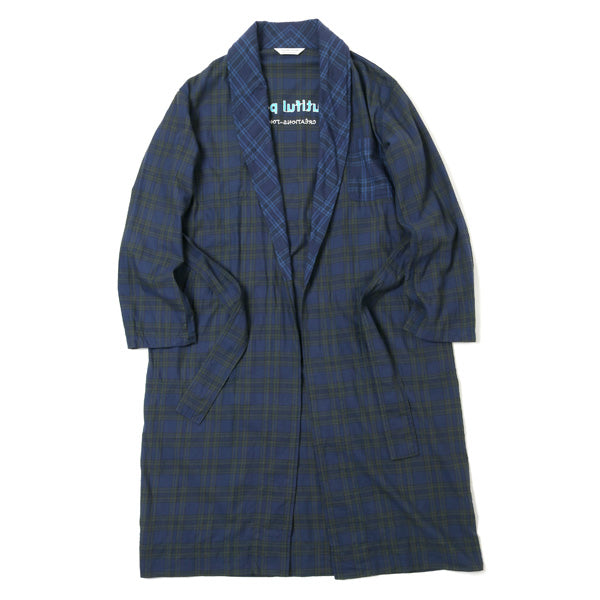 lightflannel check shirt gown