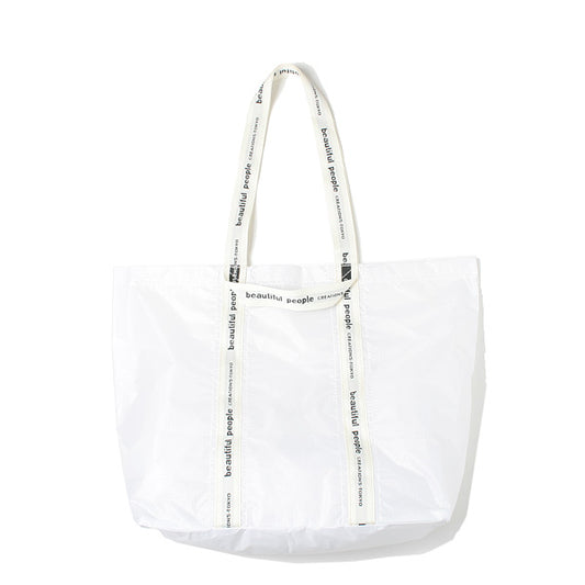 sail cloth logo tape tote