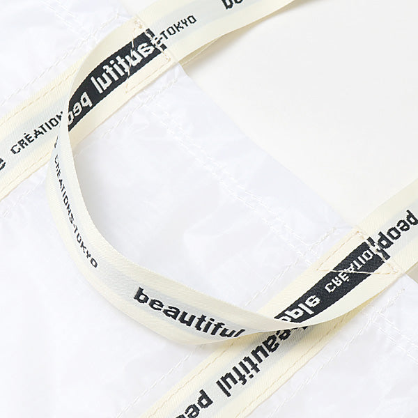 sail cloth logo tape tote