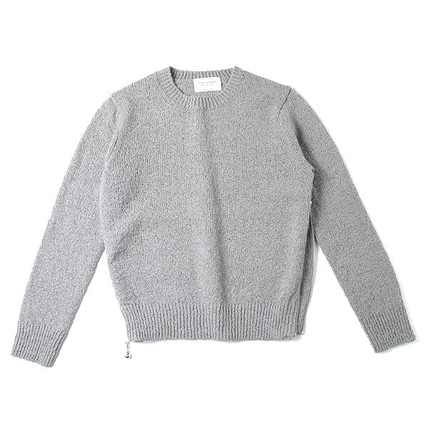 british wool side zipper pullover