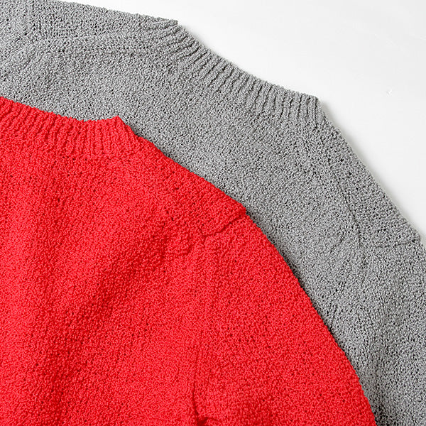 british wool side zipper pullover