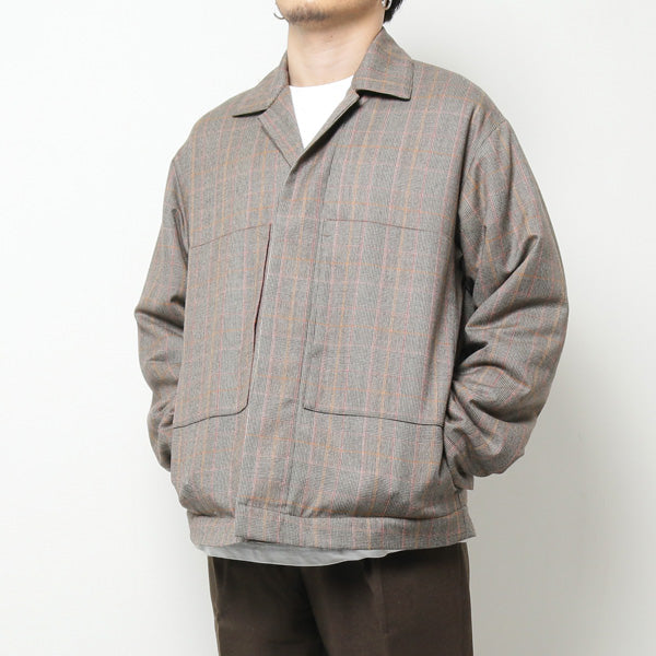 STUFFED UTILITY SHIRTS JACKET BROWN CHECK