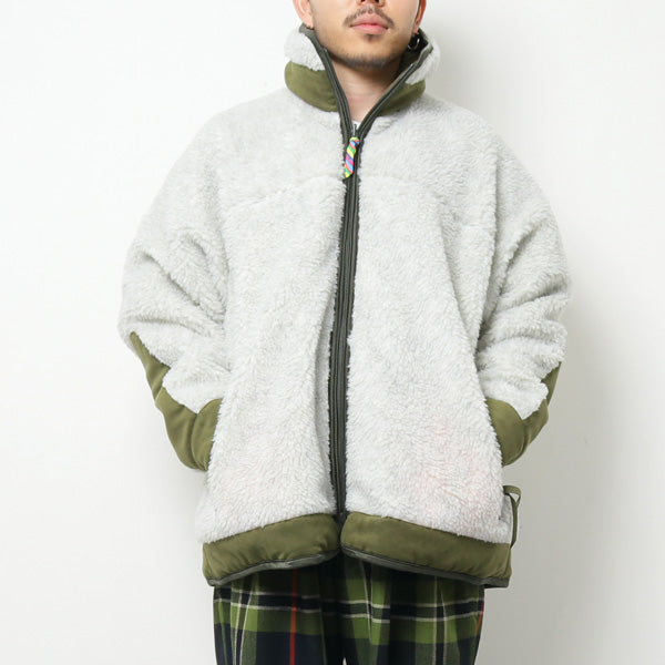 REVERSIBLE QUILTED FLEECE JACKET