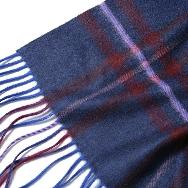 johnstons×bp cashmere stole(BLUE)