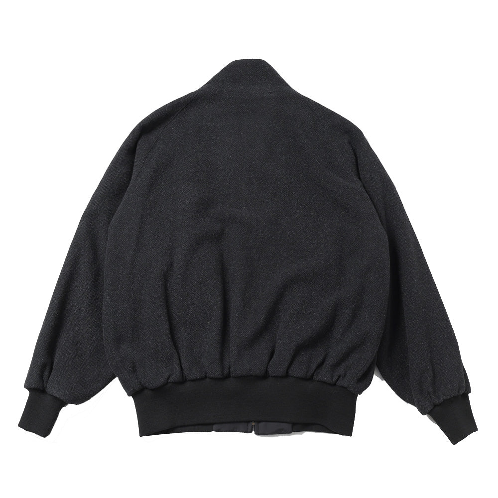 Silk Cashmere Tweed Harrington Jacket